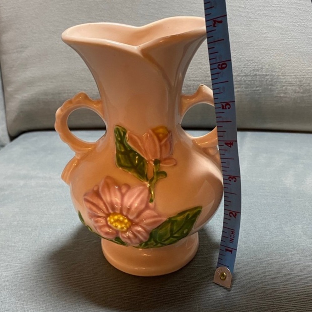 Vintage Hull Art USA 7” Vase pink floral beautiful condition - Picture 7 of 12
